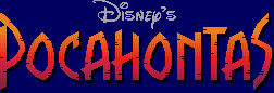 Title screen for the Genesis game Pocahontas.