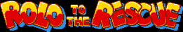 Title screen for the Genesis game Rolo To The Rescue.