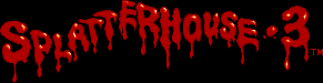Title screen for the Genesis game Splatterhouse 3.
