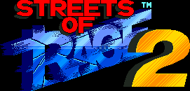 Title screen for the Genesis game Streets Of Rage 2.