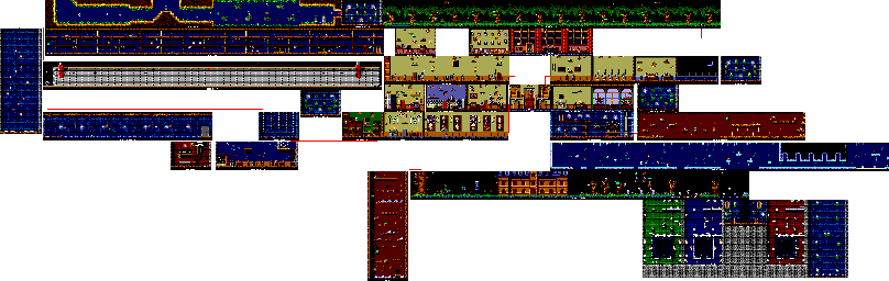 Thumbnail for a map of Map for the Master System game The Addams Family.