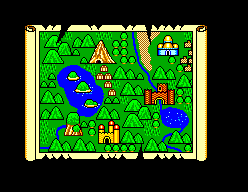Thumbnail for a map of Miracle World (In-Game Map) for the Master System game Alex Kidd In Miracle World.