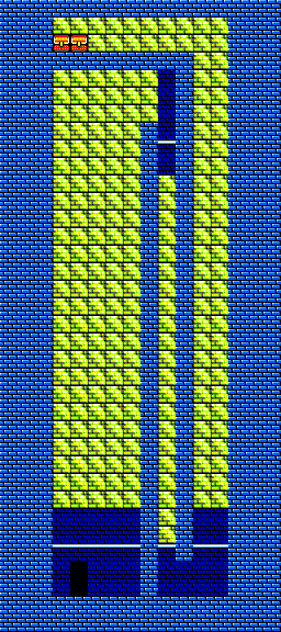 Thumbnail for a map of Round 2 Area 1B for the Master System game Alex Kidd In Shinobi World.