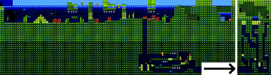 Thumbnail for a map of Round 2 Area 2 for the Master System game Alex Kidd In Shinobi World.