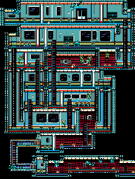 Thumbnail for a map of Level 05 for the Master System game Alien 3.