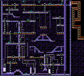 Thumbnail for a map of Level 13 for the Master System game Alien 3.