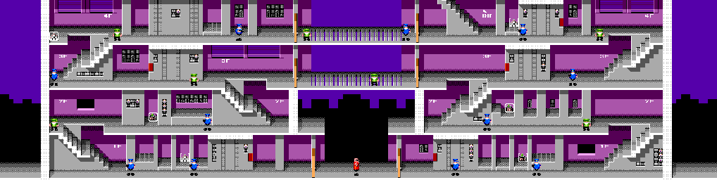 Thumbnail for a map of Stage 04: Mint for the Master System game Bonanza Bros..