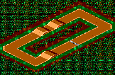Thumbnail for a map of Course No. 00 for the Master System game Buggy Run.