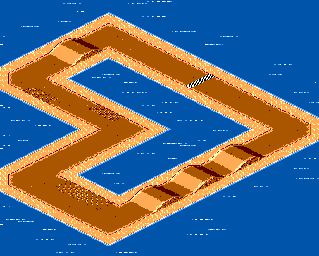 Thumbnail for a map of Course No. 01 for the Master System game Buggy Run.