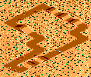 Thumbnail for a map of Course No. 02 for the Master System game Buggy Run.