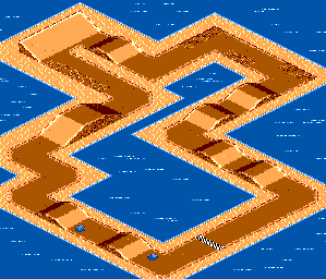 Thumbnail for a map of Course No. 05 for the Master System game Buggy Run.