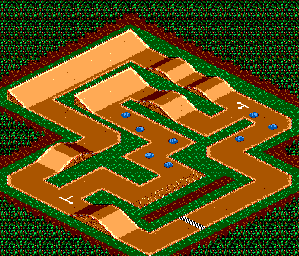 Thumbnail for a map of Course No. 08 for the Master System game Buggy Run.