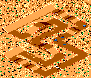 Thumbnail for a map of Course No. 09 for the Master System game Buggy Run.