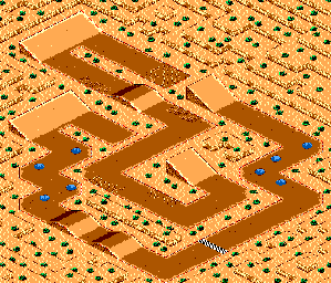 Thumbnail for a map of Course No. 12 for the Master System game Buggy Run.