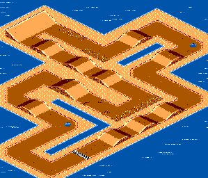 Thumbnail for a map of Course No. 13 for the Master System game Buggy Run.