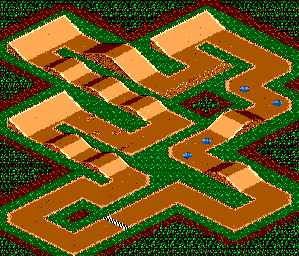 Thumbnail for a map of Course No. 14 for the Master System game Buggy Run.