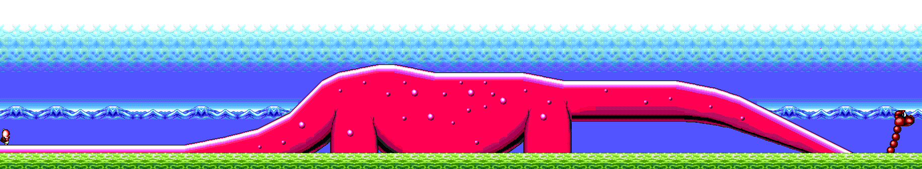 Thumbnail for a map of Dipping Dinosaur for the Master System game Chuck Rock II: Son Of Chuck.