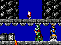 Thumbnail for a map of Look Out Its Brick for the Master System game Chuck Rock II: Son Of Chuck.