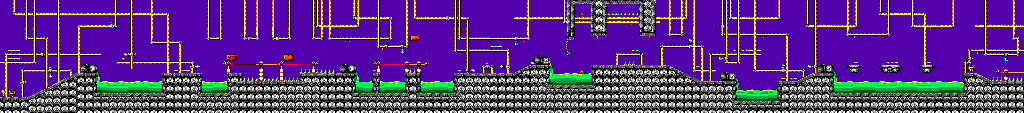Thumbnail for a map of The Sewers (2) for the Master System game Chuck Rock II: Son Of Chuck.