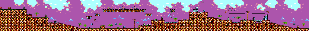 Thumbnail for a map of Stone Age Suburbs (1) for the Master System game Chuck Rock II: Son Of Chuck.