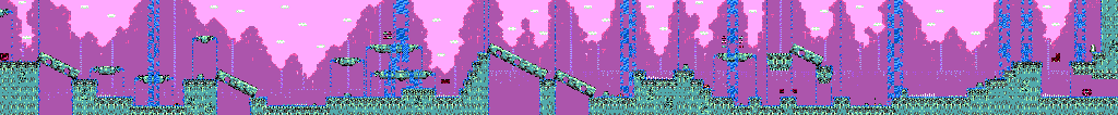 Thumbnail for a map of Wacky Waterfalls for the Master System game Chuck Rock II: Son Of Chuck.