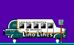 Thumbnail for a map of Bus Depot for the Master System game Cosmic Spacehead.