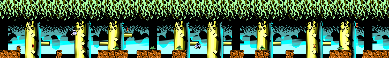 Thumbnail for a map of Formica City - Cosmic Coast for the Master System game Cosmic Spacehead.