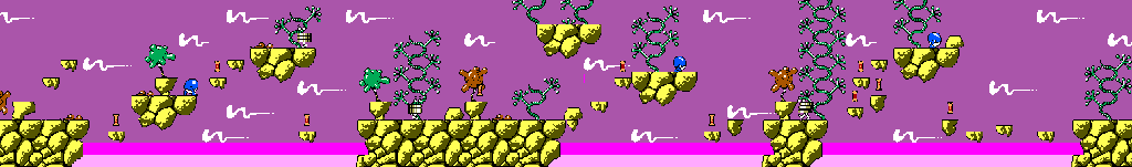 Thumbnail for a map of The Wilderness - The Cool Pool for the Master System game Cosmic Spacehead.