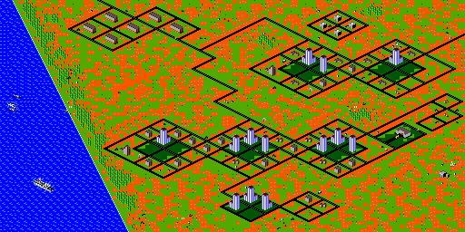 Thumbnail for a map of Embassy City for the Master System game Desert Strike.