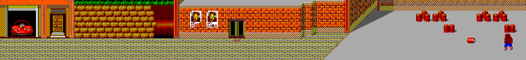 Thumbnail for a map of Mission 1 for the Master System game Double Dragon.