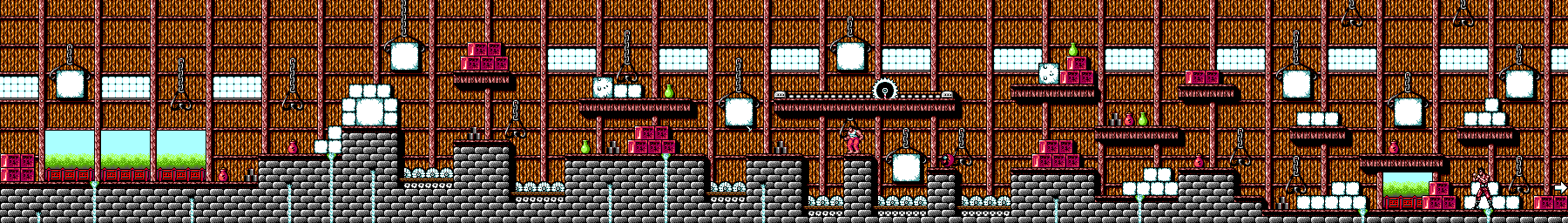 Thumbnail for a map of The Icehouse Section Three for the Master System game Dragon: The Bruce Lee Story.