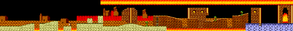 Thumbnail for a map of Stage 2 Area 2 for the Master System game Ghouls 'N Ghosts.