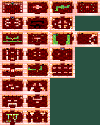 Thumbnail for a map of Dungeon 04 for the Master System game Golden Axe Warrior.