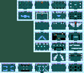 Thumbnail for a map of Dungeon 09 for the Master System game Golden Axe Warrior.