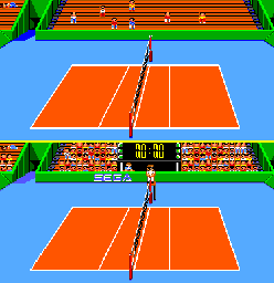 Thumbnail for a map of Volleyball Courts for the Master System game Great Volley Ball.