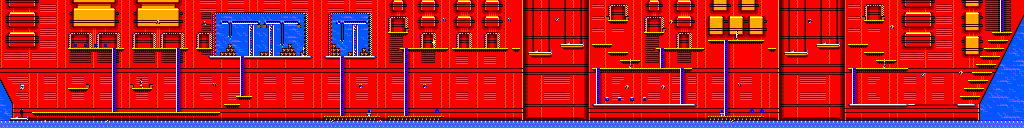 Thumbnail for a map of Stage 1 1-1 for the Master System game James Bond 007: The Duel.