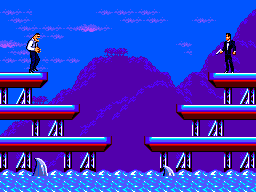 Thumbnail for a map of Stage 1 1-4: Jaws for the Master System game James Bond 007: The Duel.