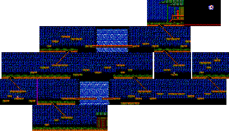 Thumbnail for a map of Level 13 for the Master System game Kenseiden.