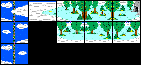 Thumbnail for a map of Sky Land for the Master System game King's Quest.