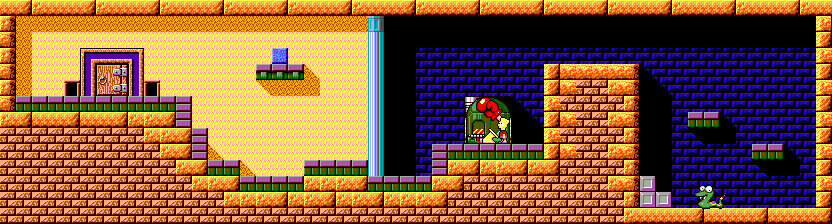 Thumbnail for a map of Level 1 Room 01 for the Master System game Krusty's Fun House.