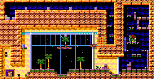 Thumbnail for a map of Level 1 Room 04 for the Master System game Krusty's Fun House.