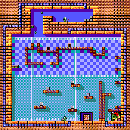 Thumbnail for a map of Level 1 Room 07 for the Master System game Krusty's Fun House.