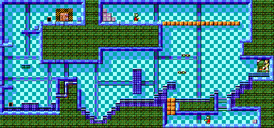 Thumbnail for a map of Level 2 Room 01 for the Master System game Krusty's Fun House.