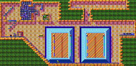 Thumbnail for a map of Level 3 Room 08 for the Master System game Krusty's Fun House.