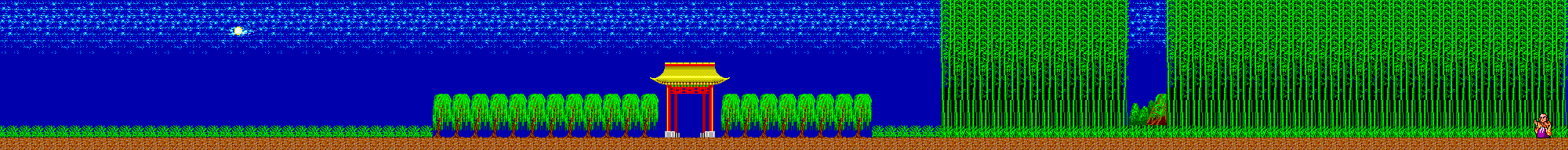 Thumbnail for a map of Round 1 for the Master System game Kung Fu Kid.