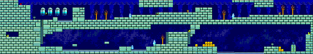 Thumbnail for a map of Castle Ruins Stage Area 1 for the Master System game Land Of Illusion: Starring Mickey Mouse.