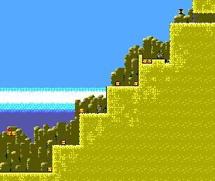 Thumbnail for a map of Craggy Cliff Stage Area 1 for the Master System game Land Of Illusion: Starring Mickey Mouse.