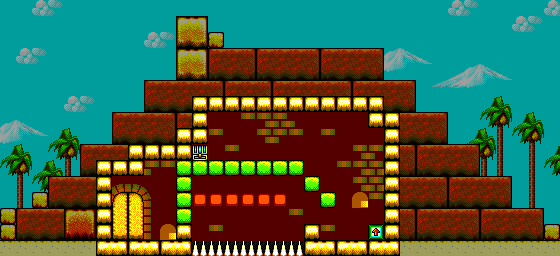 Thumbnail for a map of Desert Pyramid Stage Area 1 for the Master System game Land Of Illusion: Starring Mickey Mouse.