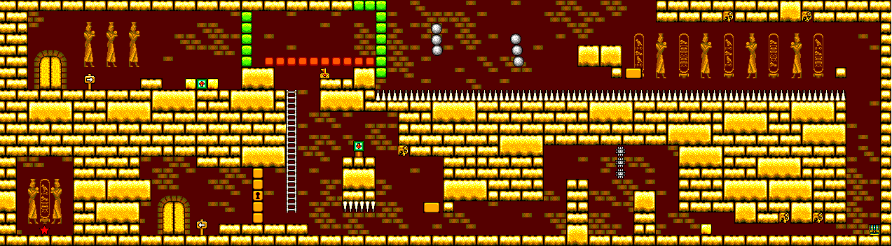 Thumbnail for a map of Desert Pyramid Stage Area 3 for the Master System game Land Of Illusion: Starring Mickey Mouse.