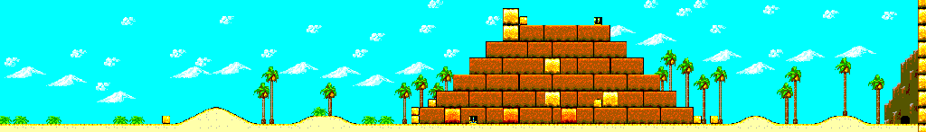 Thumbnail for a map of Desert Stage Area 1 for the Master System game Land Of Illusion: Starring Mickey Mouse.